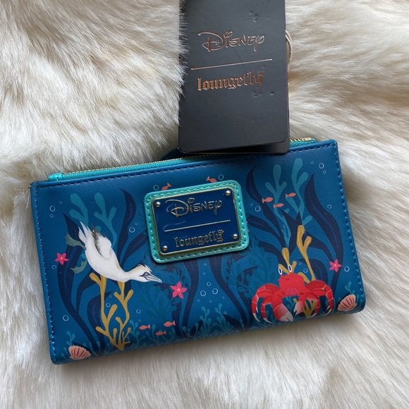 LOUNGEFLY The Little Mermaid Live Action Flap Wallet - Picture 2 of 3